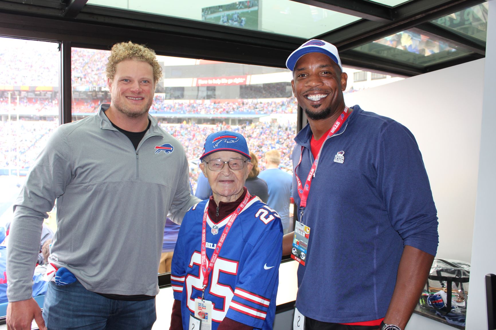 A VIP Day at the Bill's game for Eddie, 104!