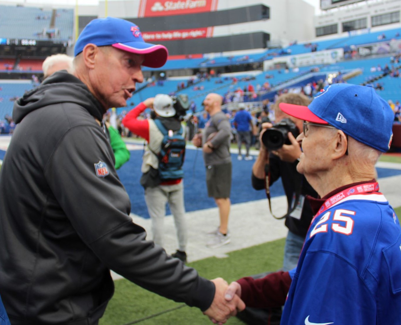 A VIP Day at the Bill's game for Eddie, 104!